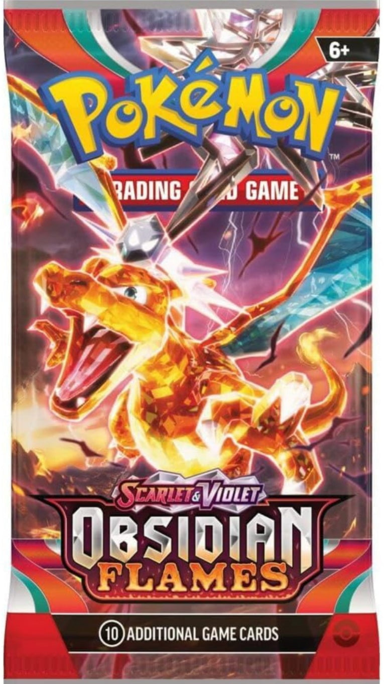 Pokémon TCG Booster Pack: OBSIDIAN FLAMES - 10 Cards Per Pack