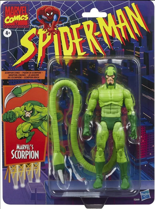 Hasbro Marvel Legends Spider-Man Retro: SCORPION 6inch Action Figure
