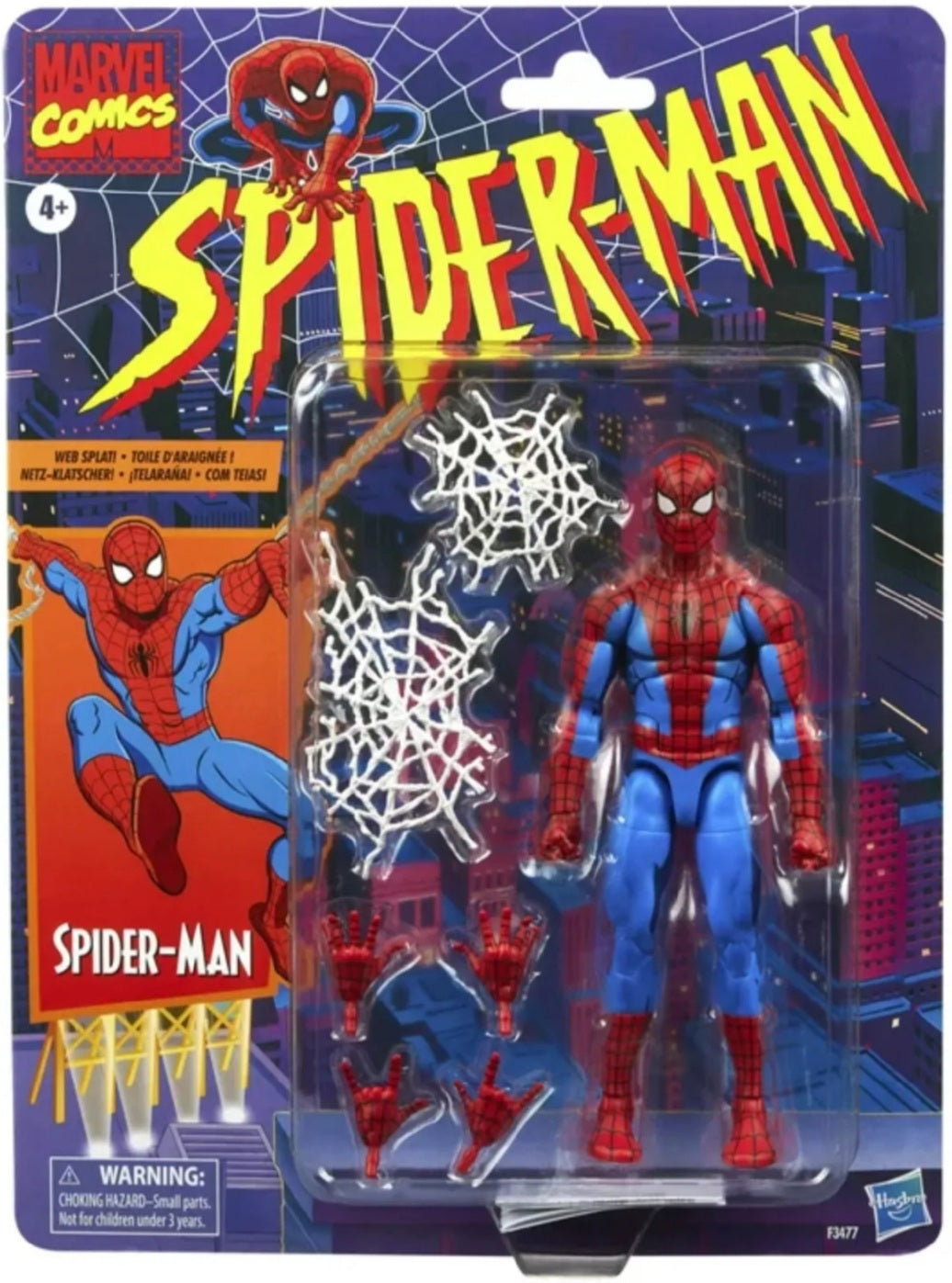 Hasbro Marvel Legends Retro Cell Shade Exclusive: SPIDER-MAN 6inch Action Figure