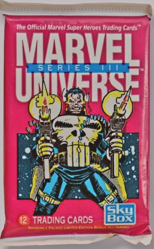 Skybox Marvel Trading Cards: MARVEL UNIVERSE SERIES III - 12 Cards Per Pack